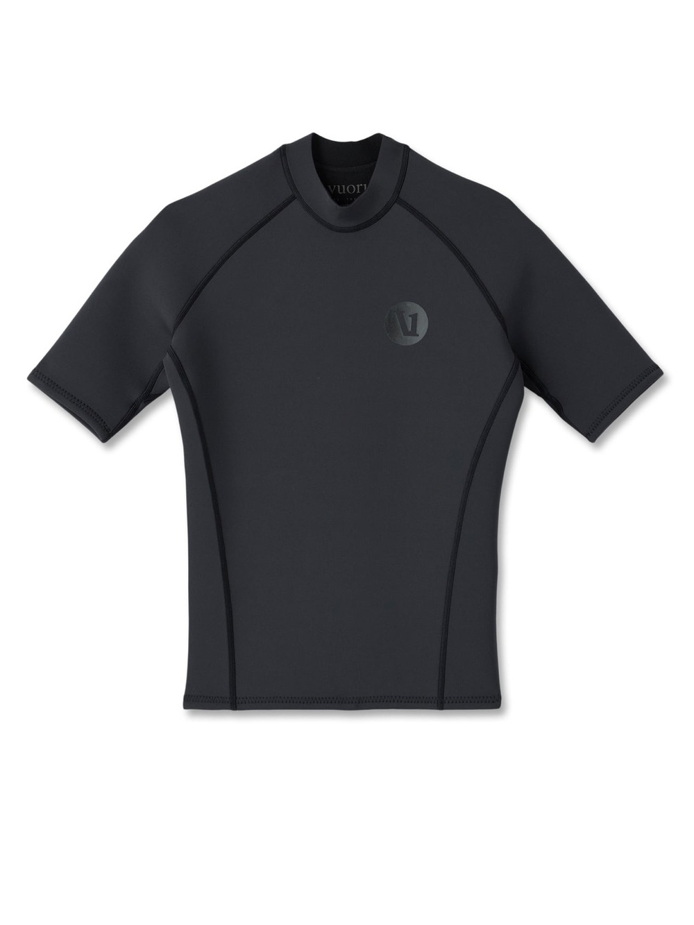 Vuori Men's Black Short Sleeve Yulex Wetsuit Top